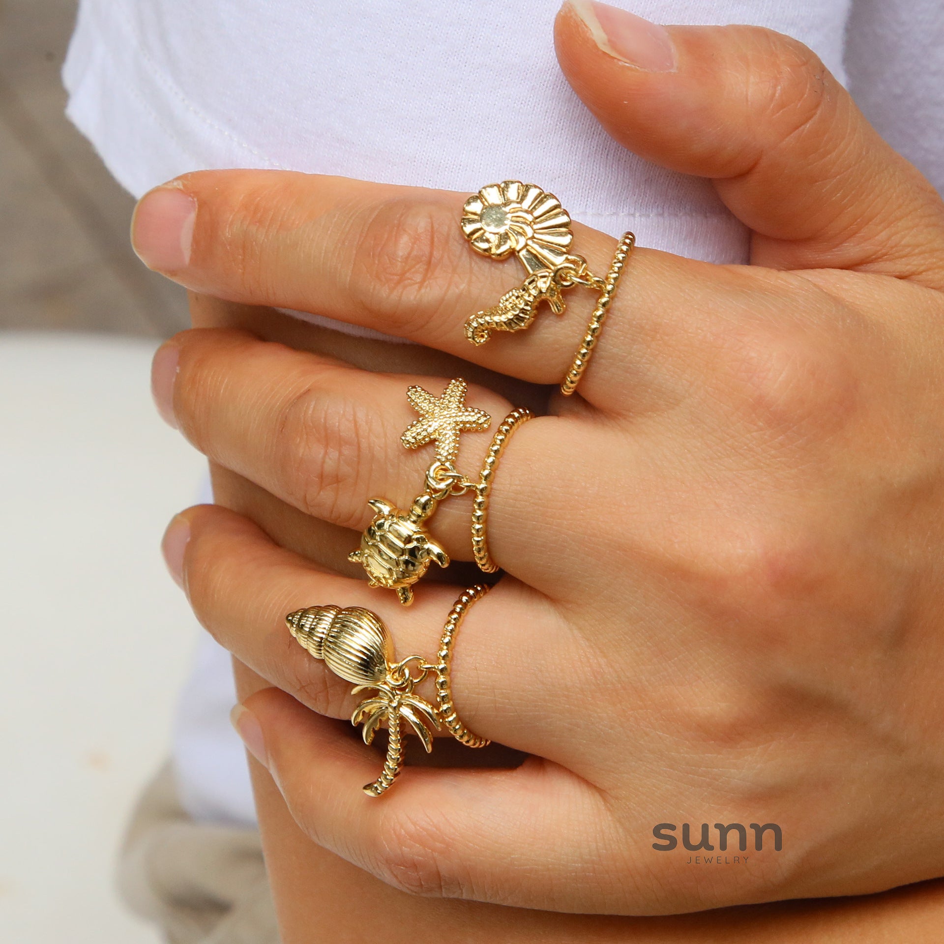 Nairobi Ocean Charm Ring [WANT75EV]