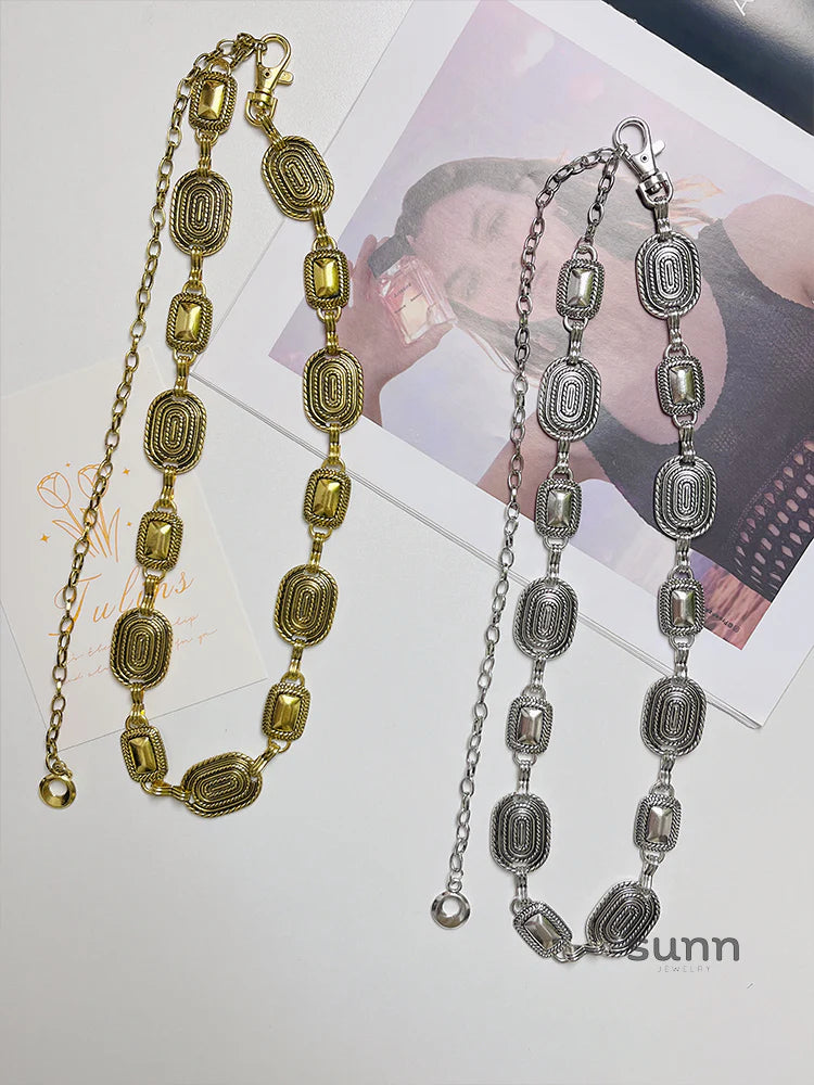 Nairobi Ornate Sculpted Chain Belt