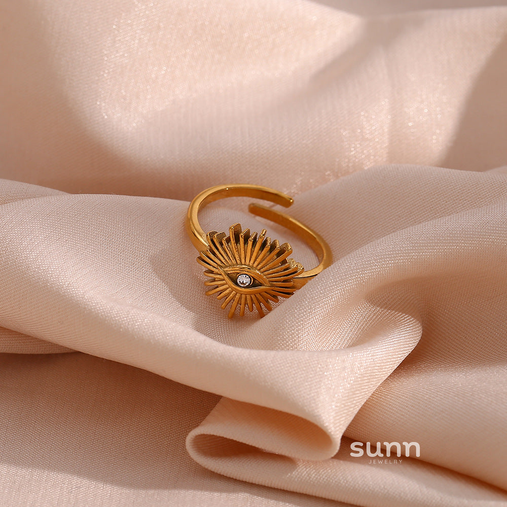 Nalia Golden Eye Ring [1054SA8K]