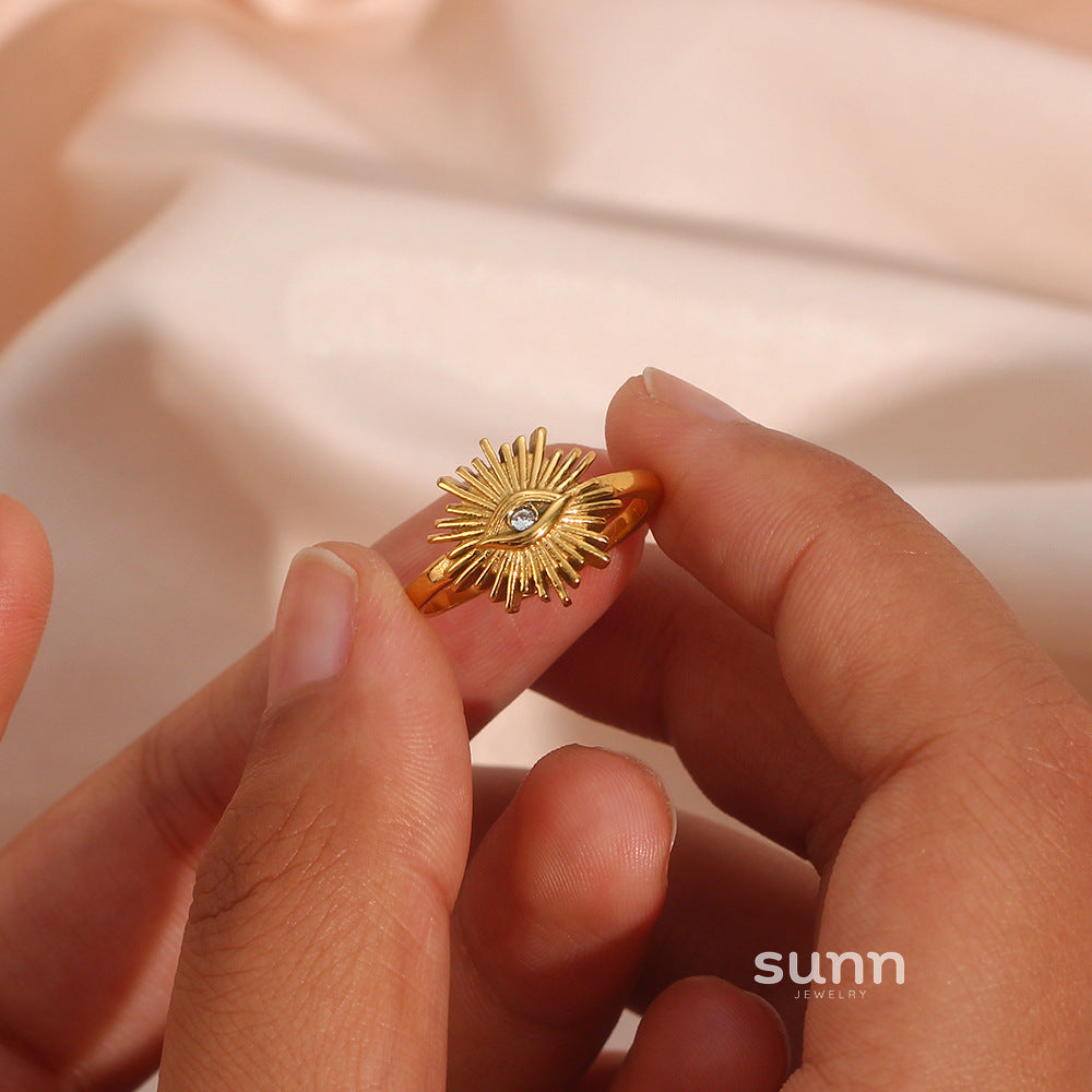 Nalia Golden Eye Ring [FAX1LMHS]