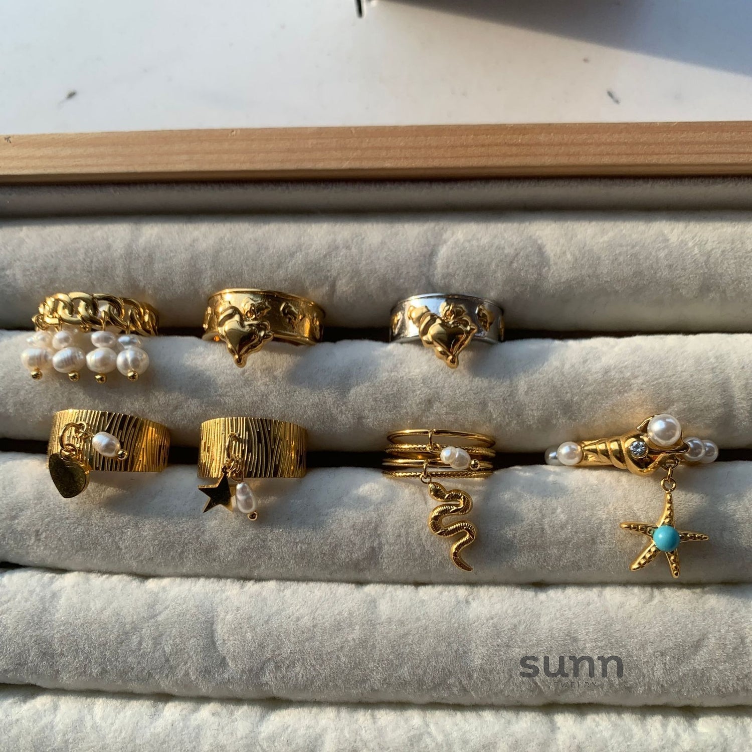 Nari Cross Pendant Ring Set [1GTRWKBA]