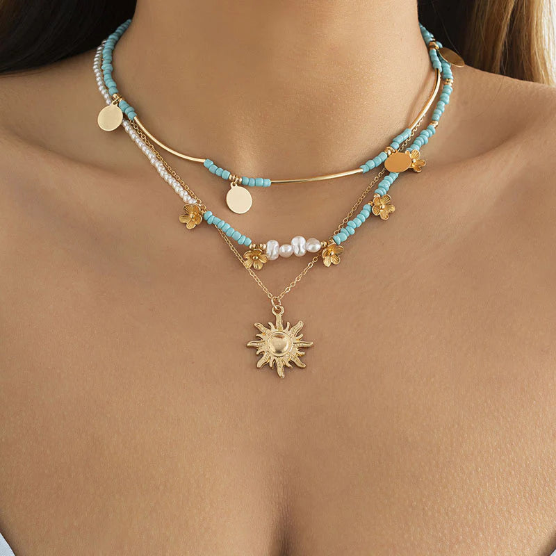 Nariyah Versatile Disc Necklace Set