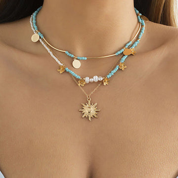 Nariyah Versatile Disc Necklace Set