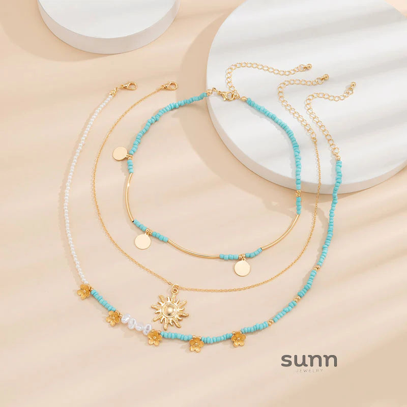 Nariyah Versatile Disc Necklace Set
