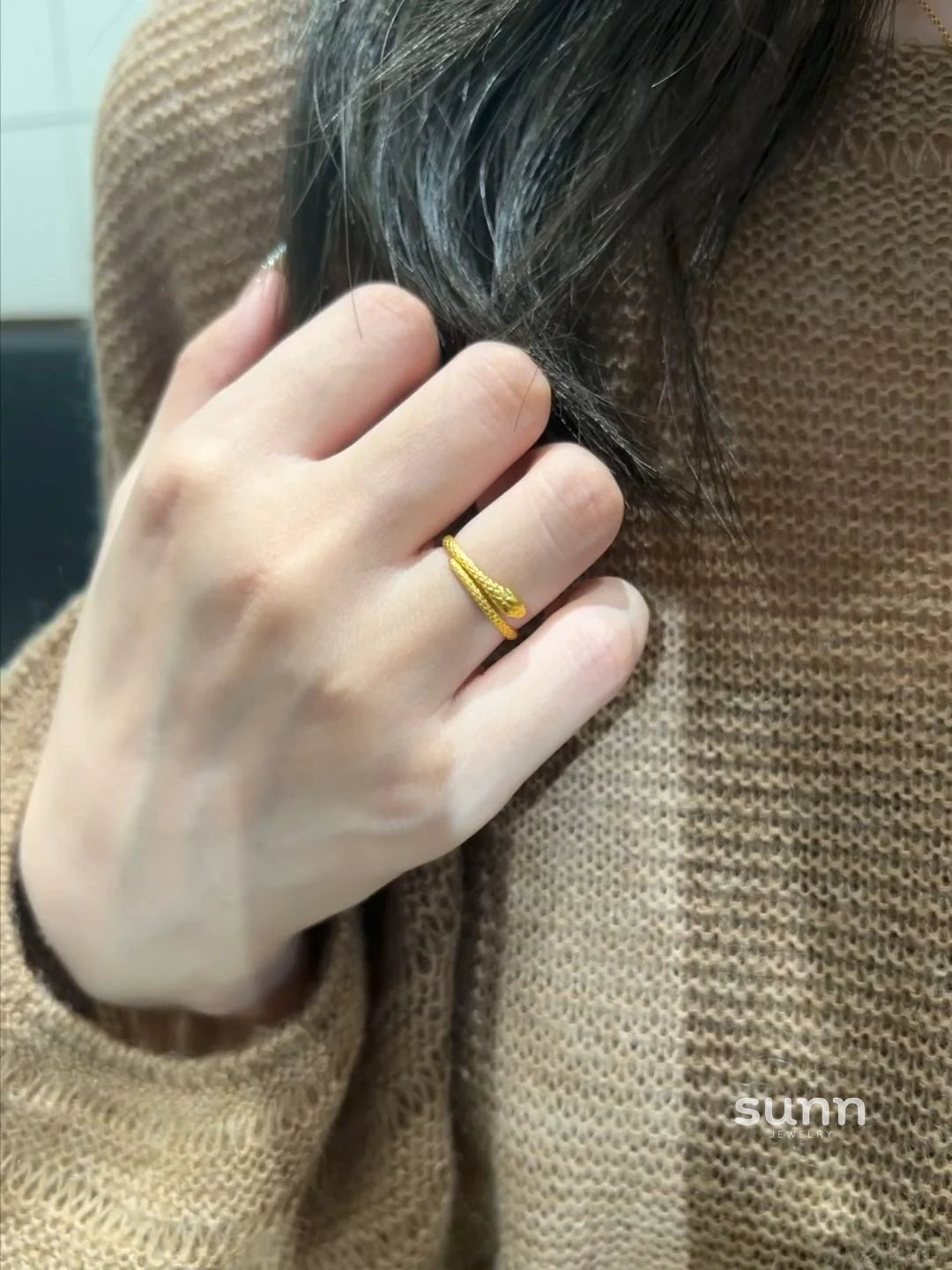 Nashly Brushed Serpent Ring