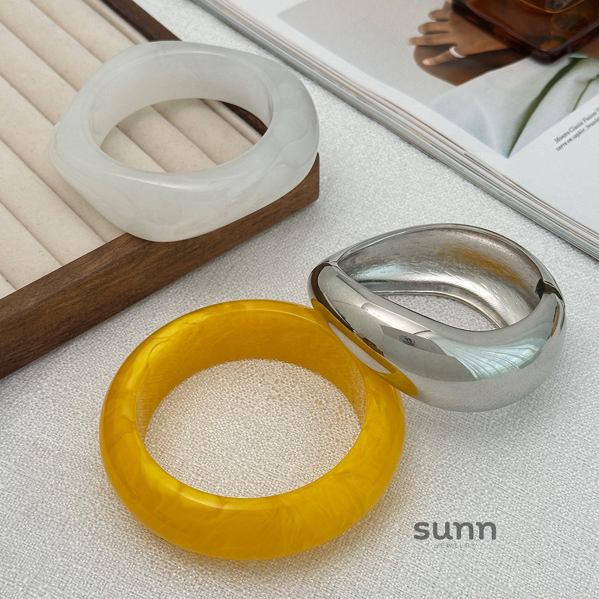 Nasra Marbled Resin Bangle [45FNOHKE]