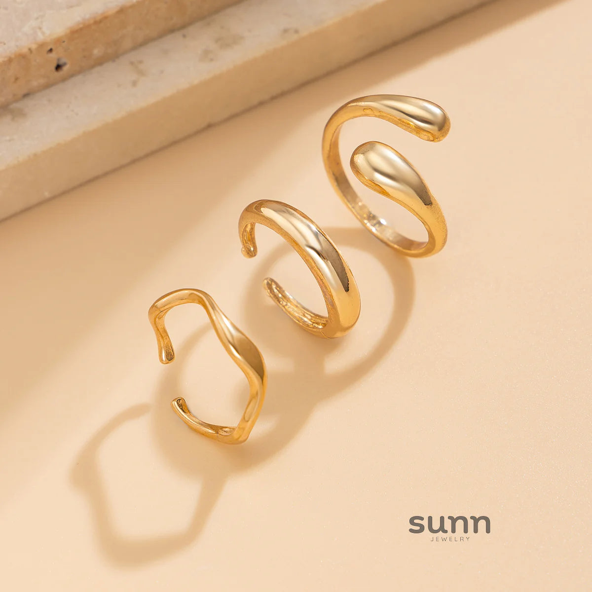 Natalynn Irregular Ring Set
