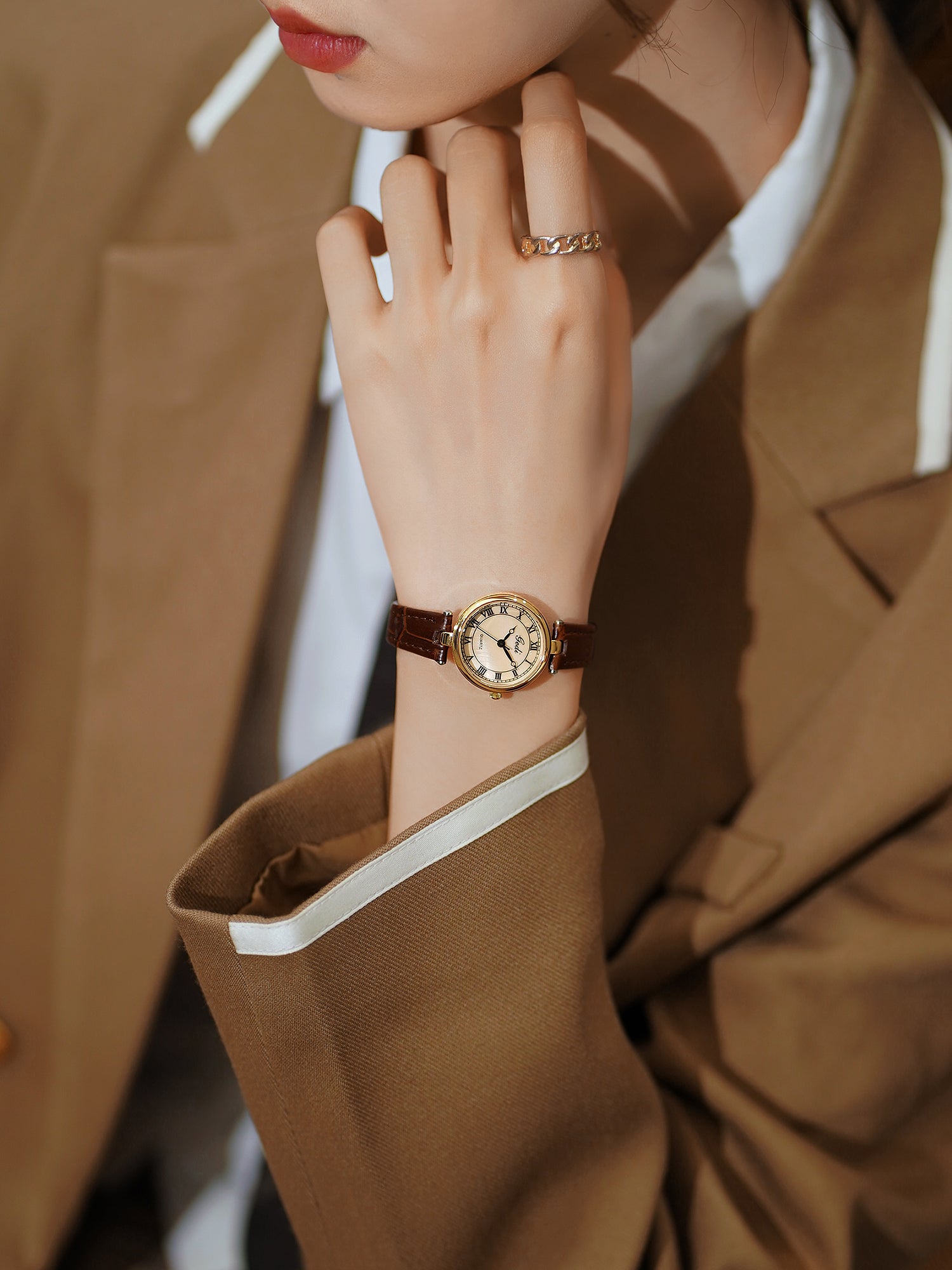 Natania Elegant Leather Watch [RLIBQZG5]