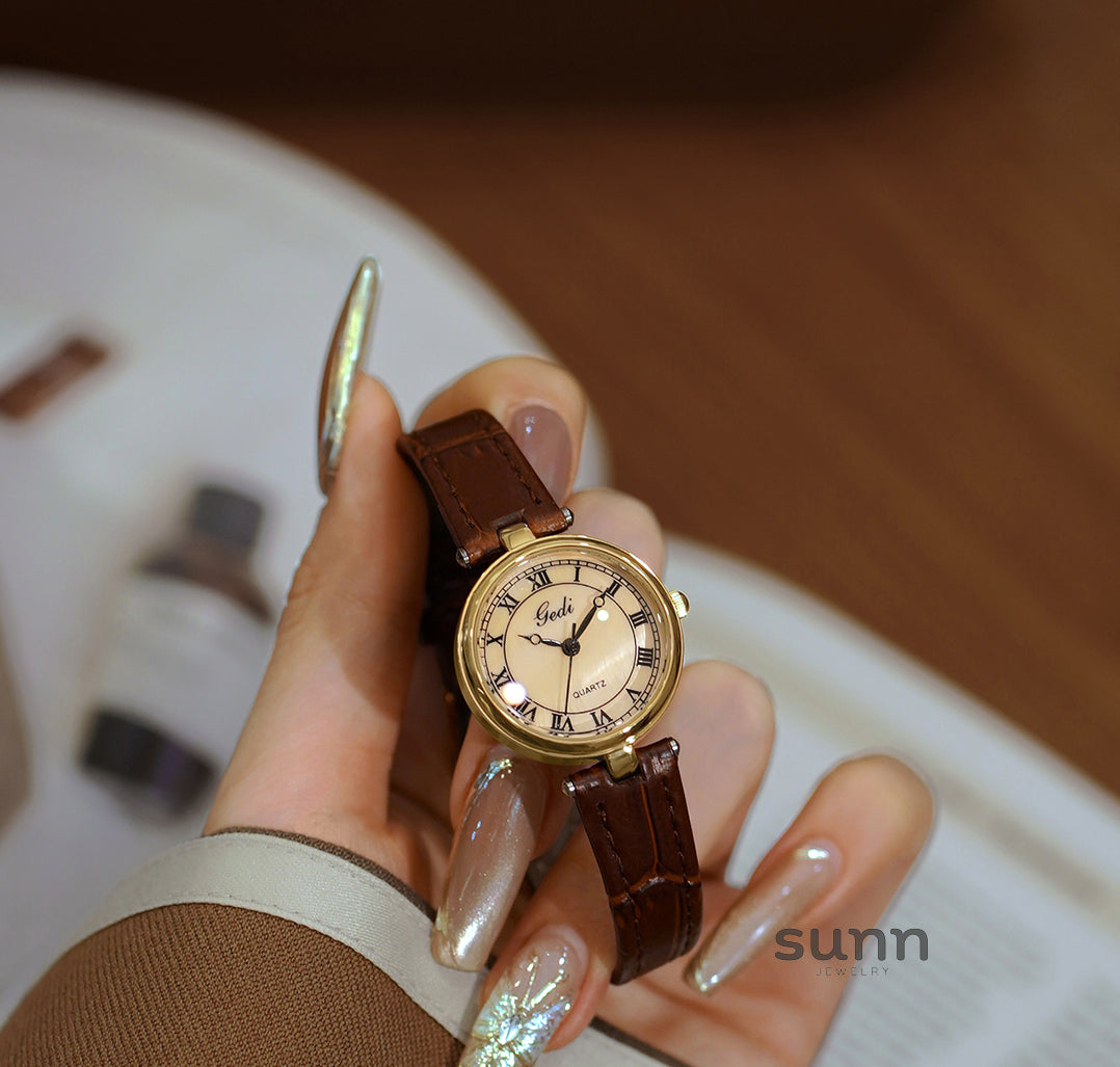 Natania Elegant Leather Watch [GAN7YHKI]