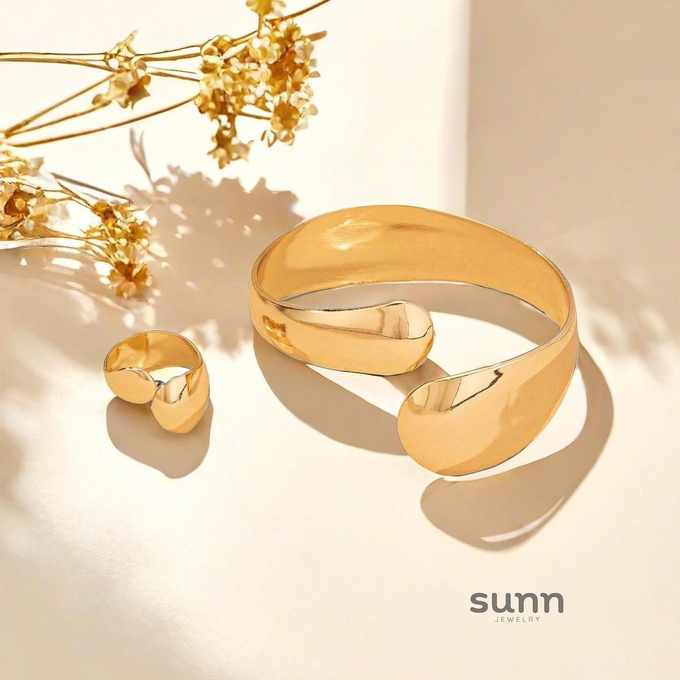 Nathalie Geometric Open Jewelry Set