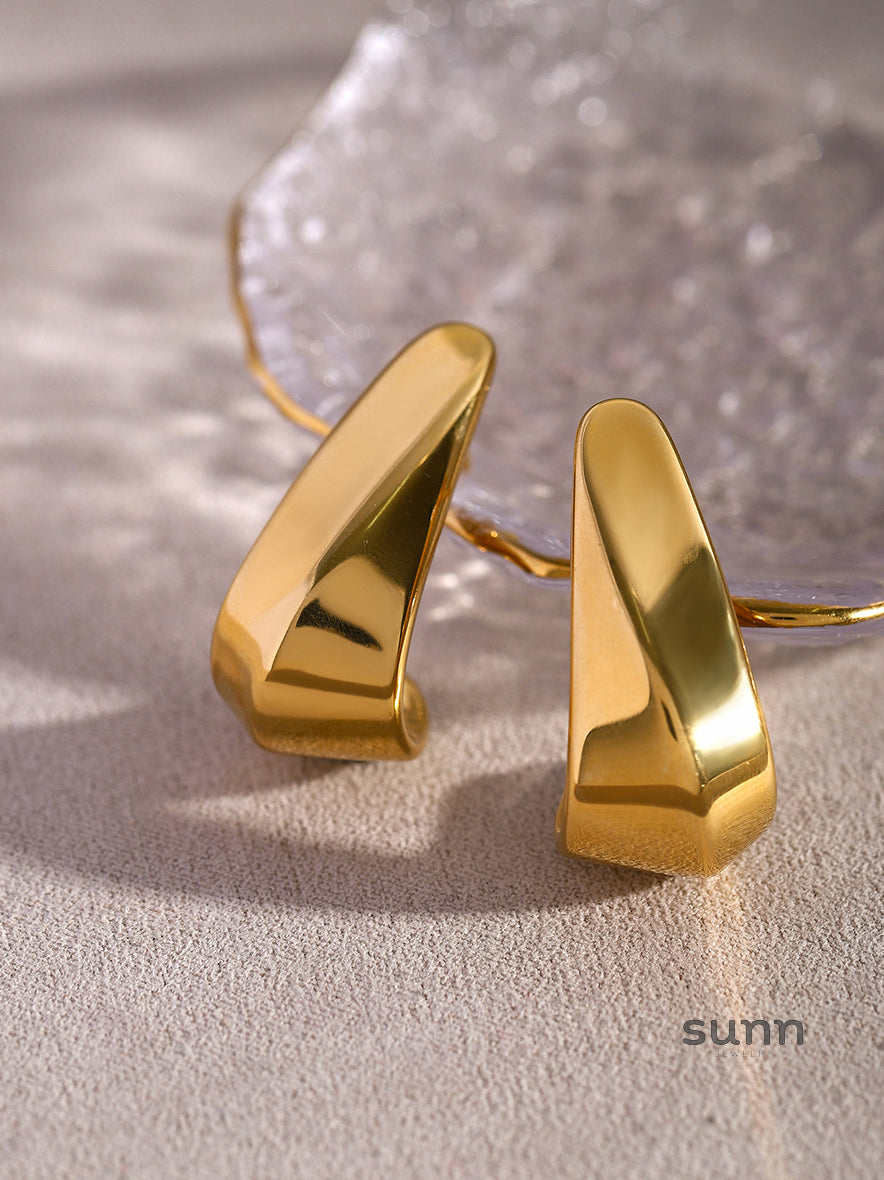 Nathaly Geometric Hoop Earrings [6RV20O6A]