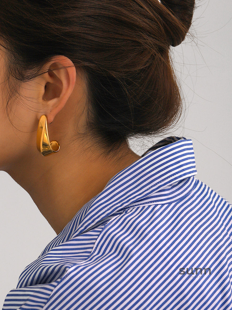 Nathaly Geometric Hoop Earrings [1KF35NV9]
