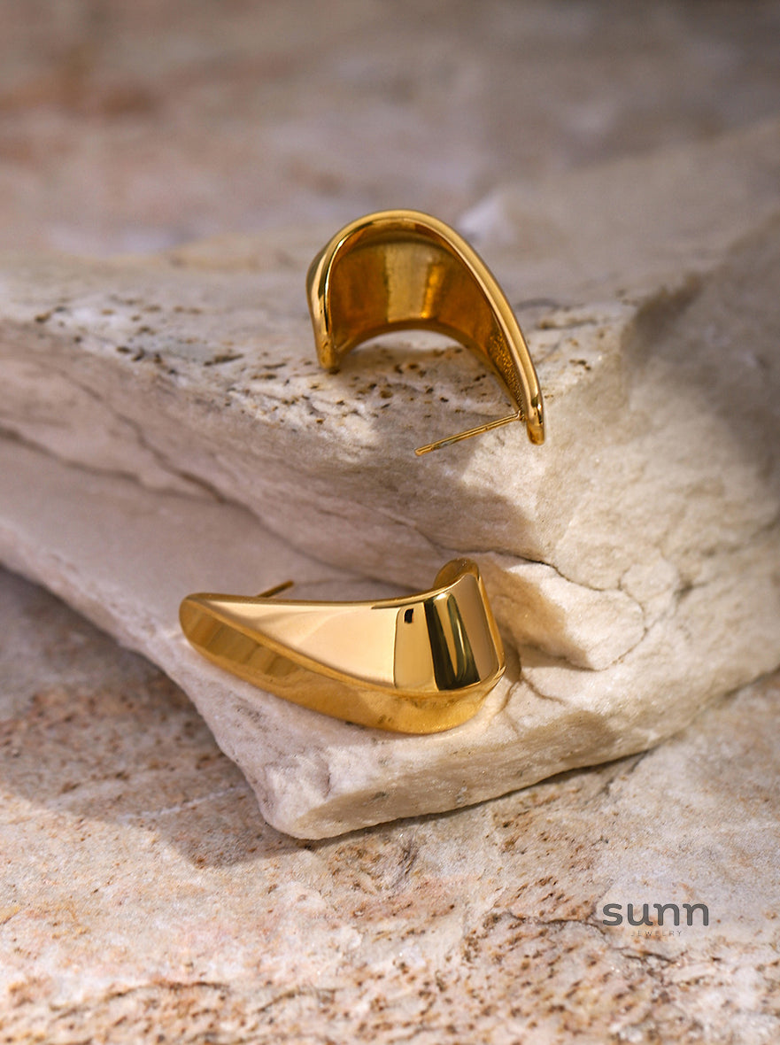 Nathaly Geometric Hoop Earrings [MZPC9UVG]