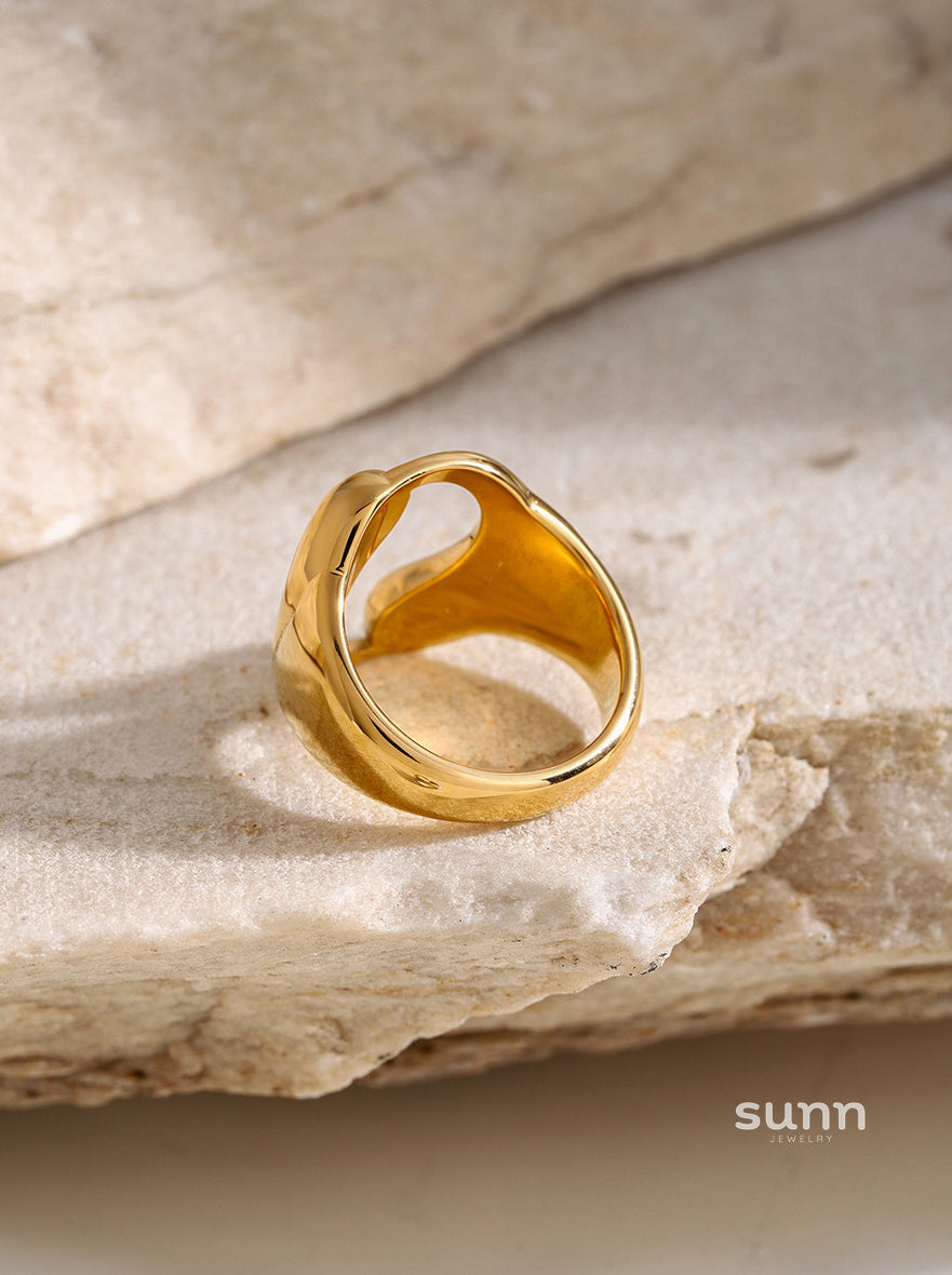 Nautica Gold Waterdrop Ring [ITTOF2PD]