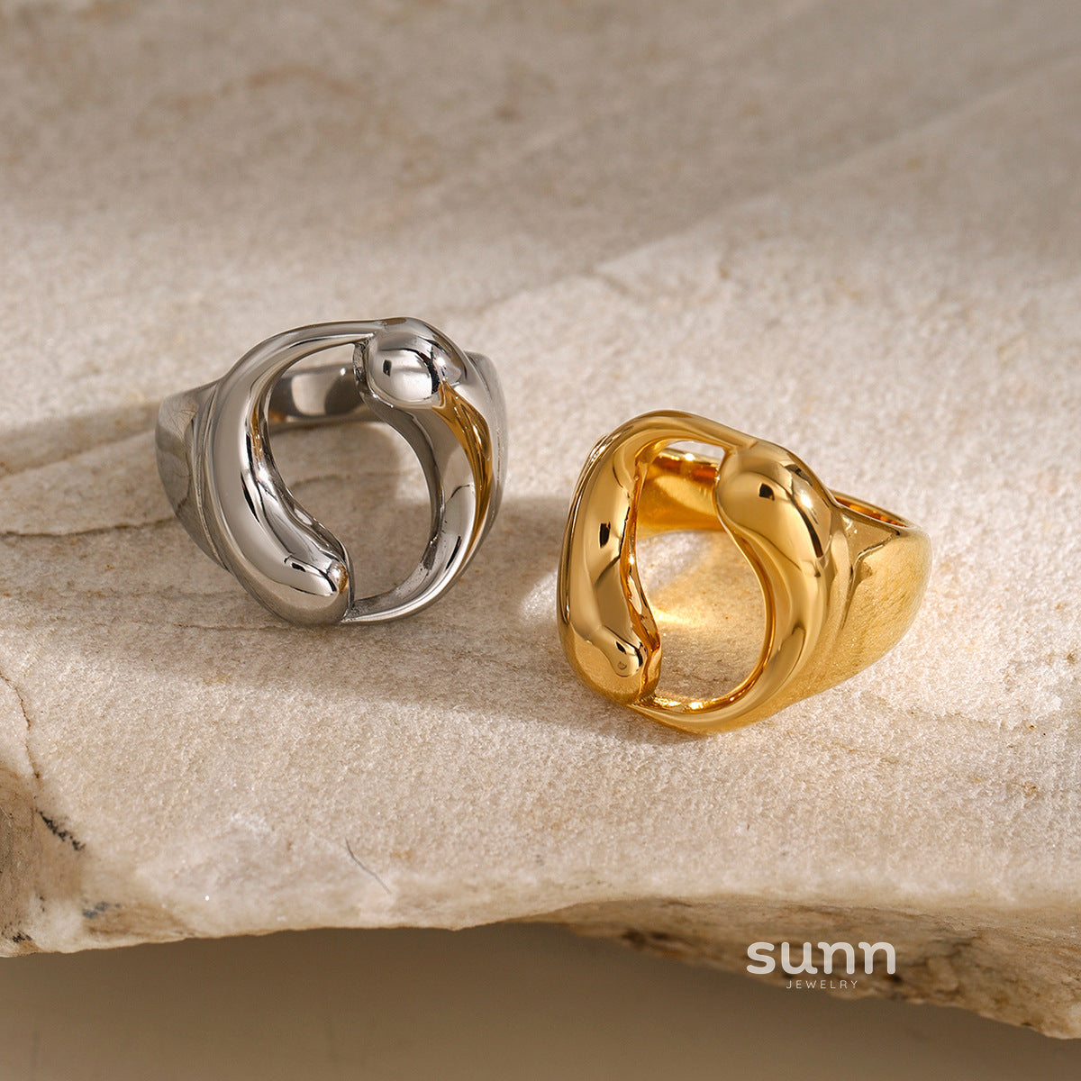 Nautica Gold Waterdrop Ring [1NXL4N8C]