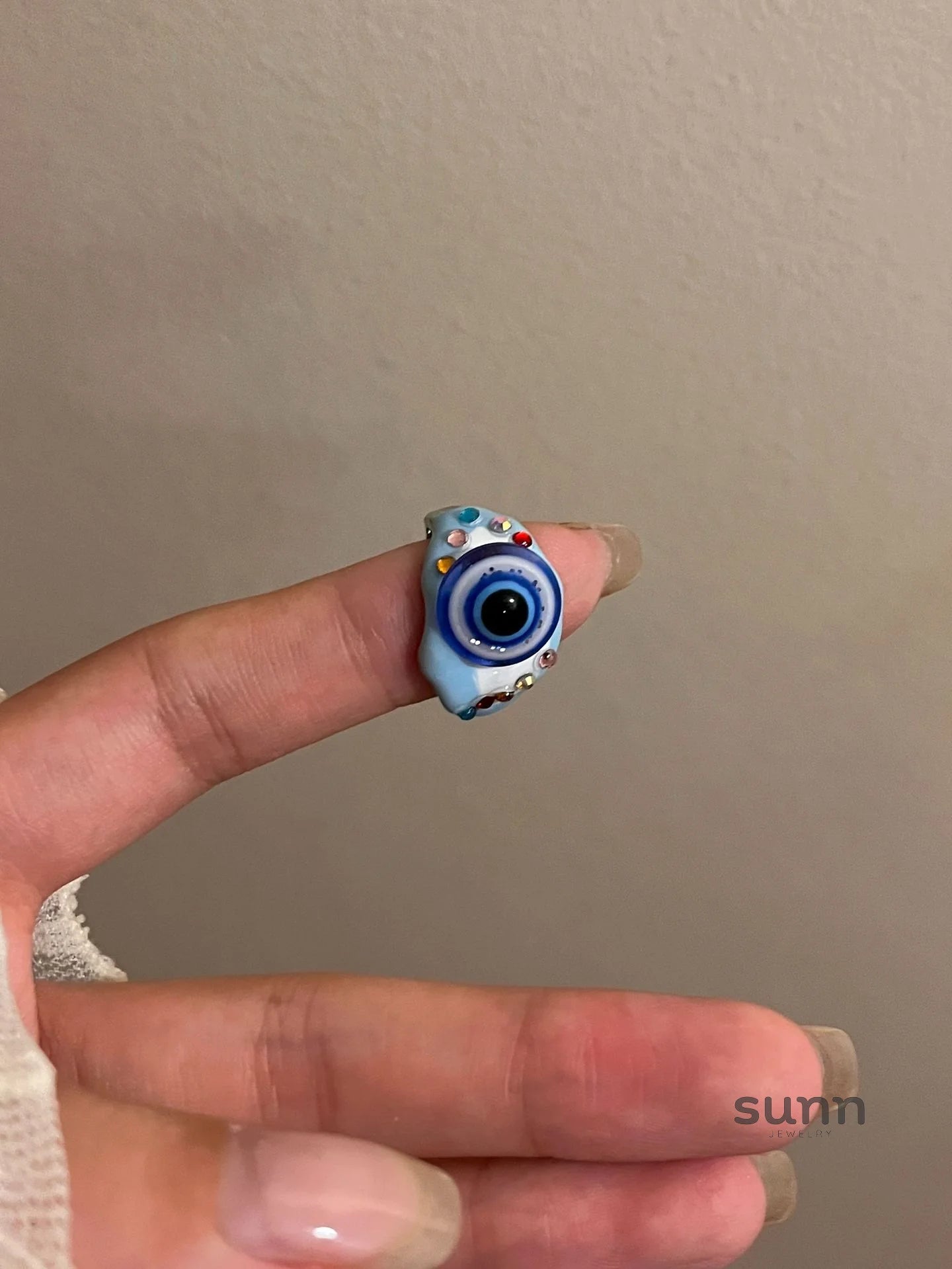 Naveah Enamel Eyeball Ring