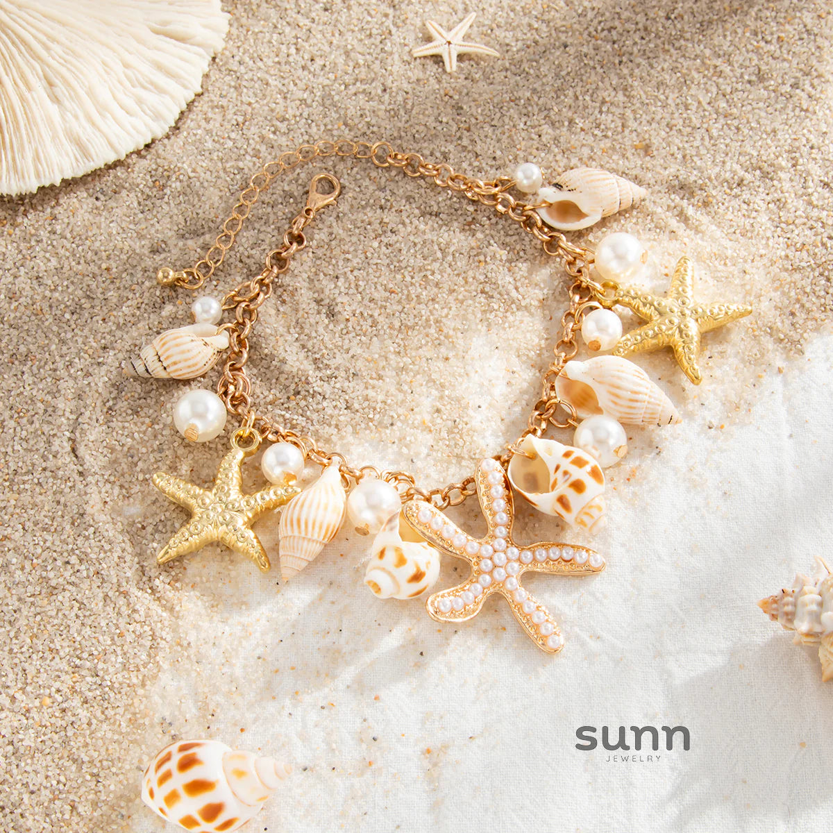 Naydelin Golden Ocean Anklet