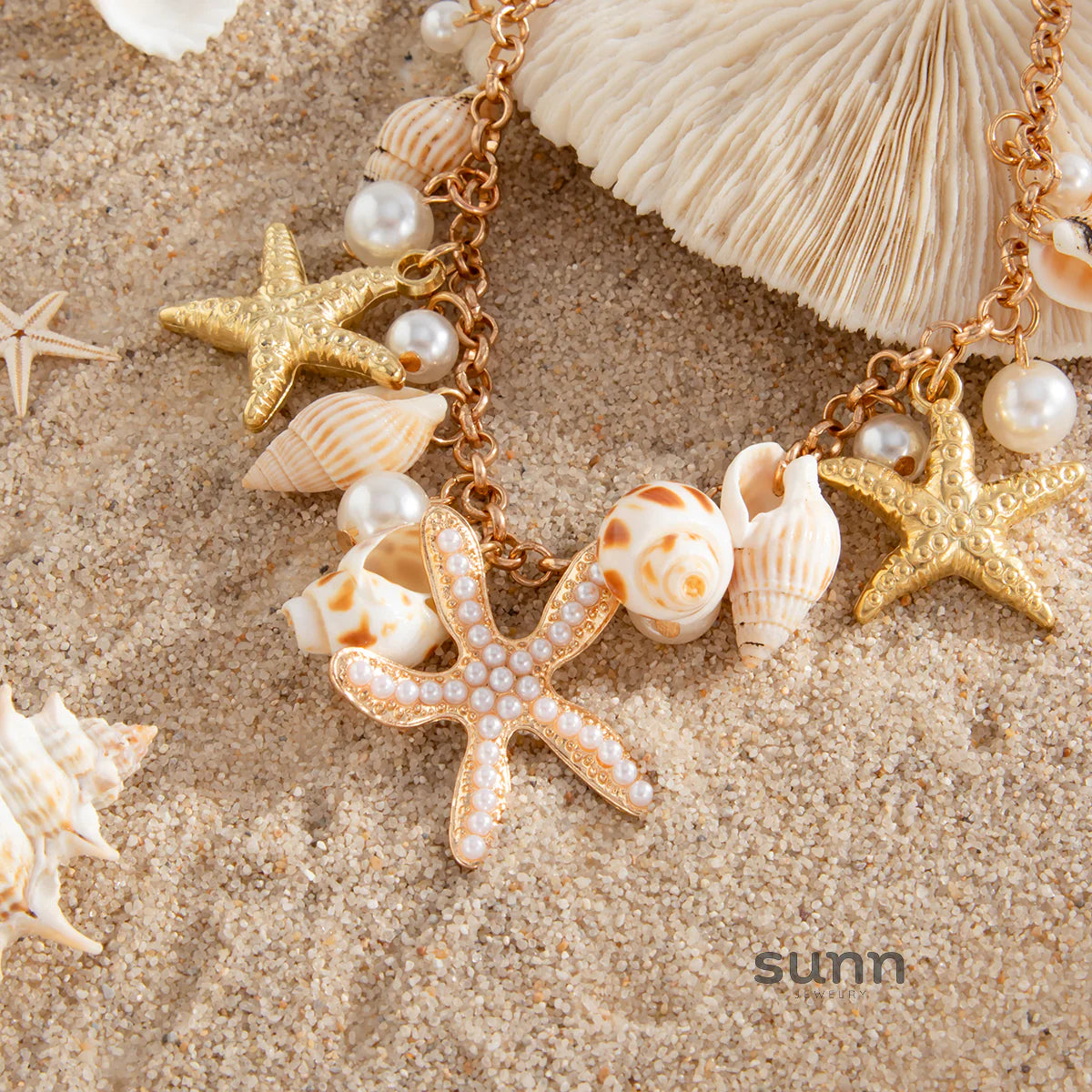 Naydelin Golden Ocean Anklet