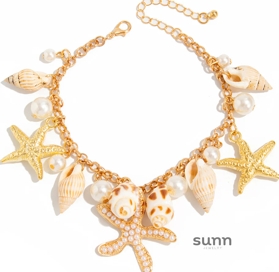 Naydelin Golden Ocean Anklet