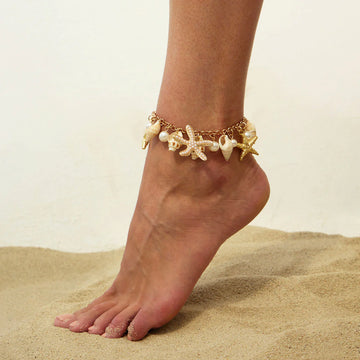 Naydelin Golden Ocean Anklet