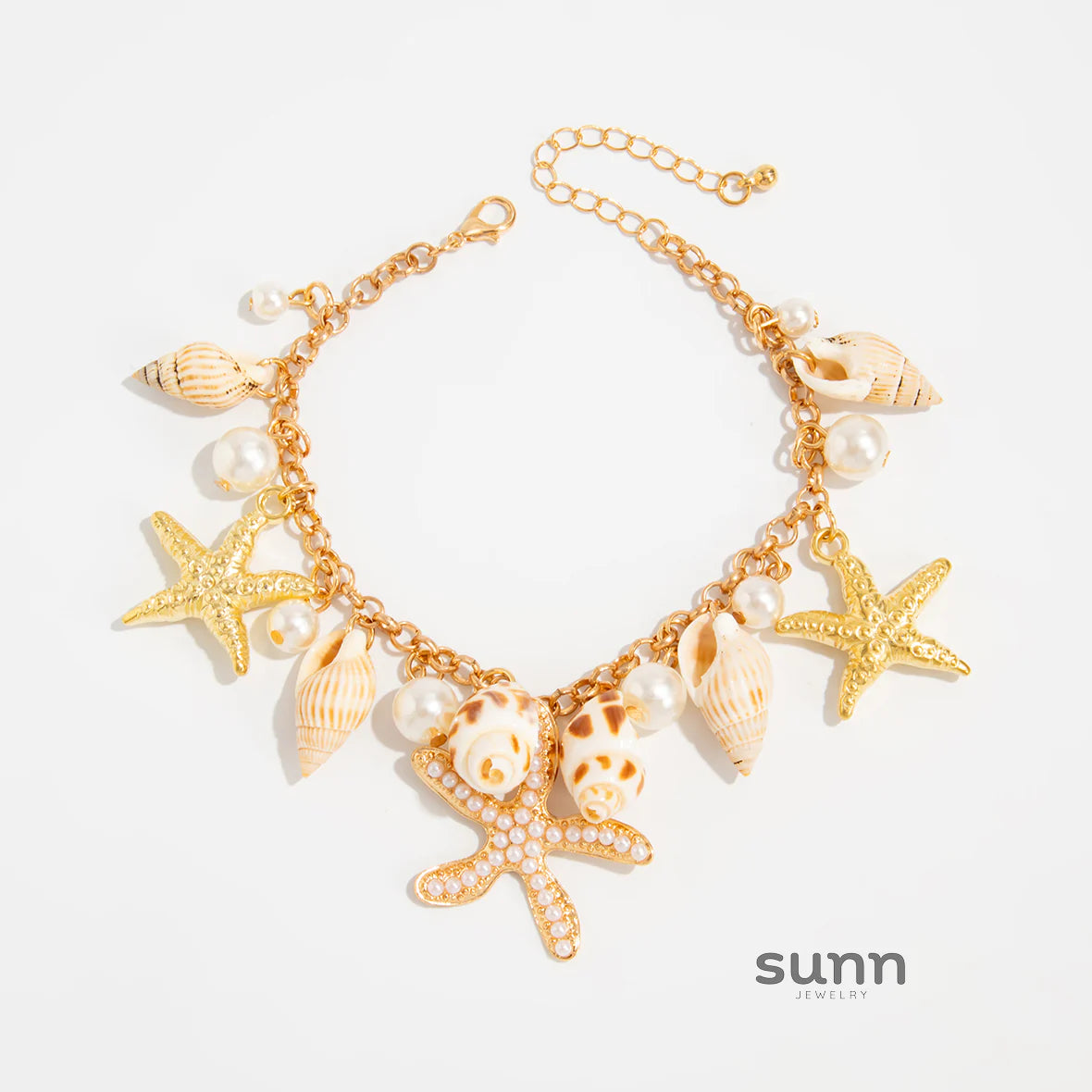 Naydelin Golden Ocean Anklet