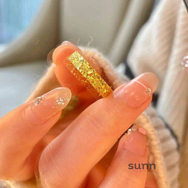Nayely Crushed Ice Adjustable Ring