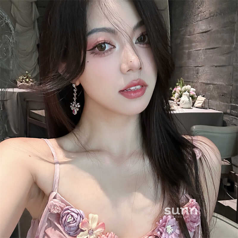 Nayla Ruby Drop Earrings [8HXAQGF4]