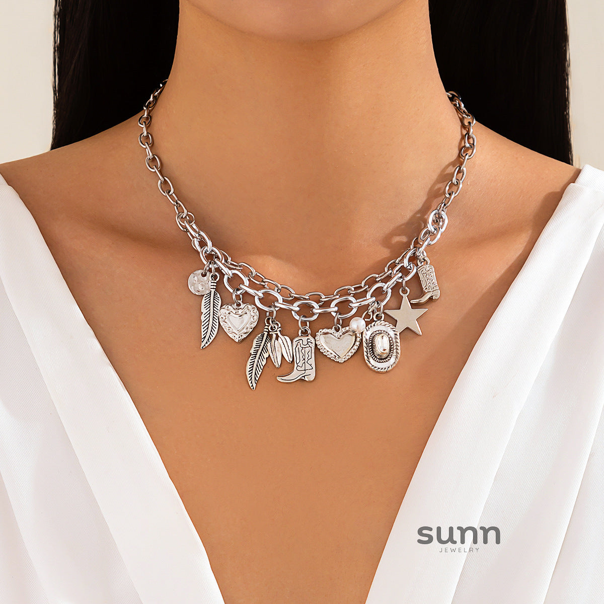 Nazareth Golden Pearl Heart Necklace [LRFKRQFK]