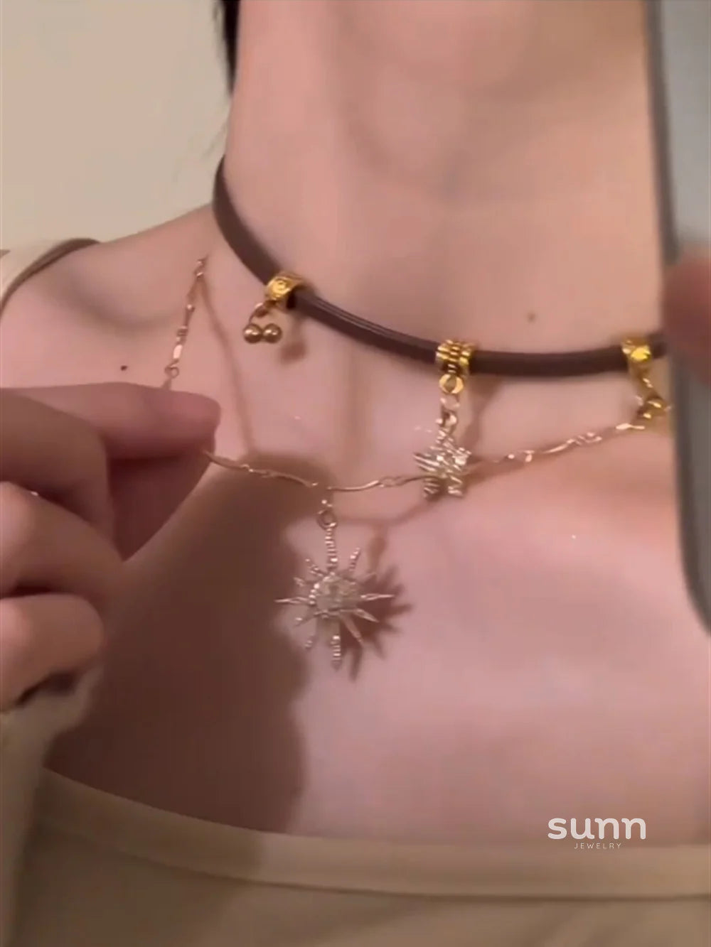 Nazareth Starburst Choker Necklace