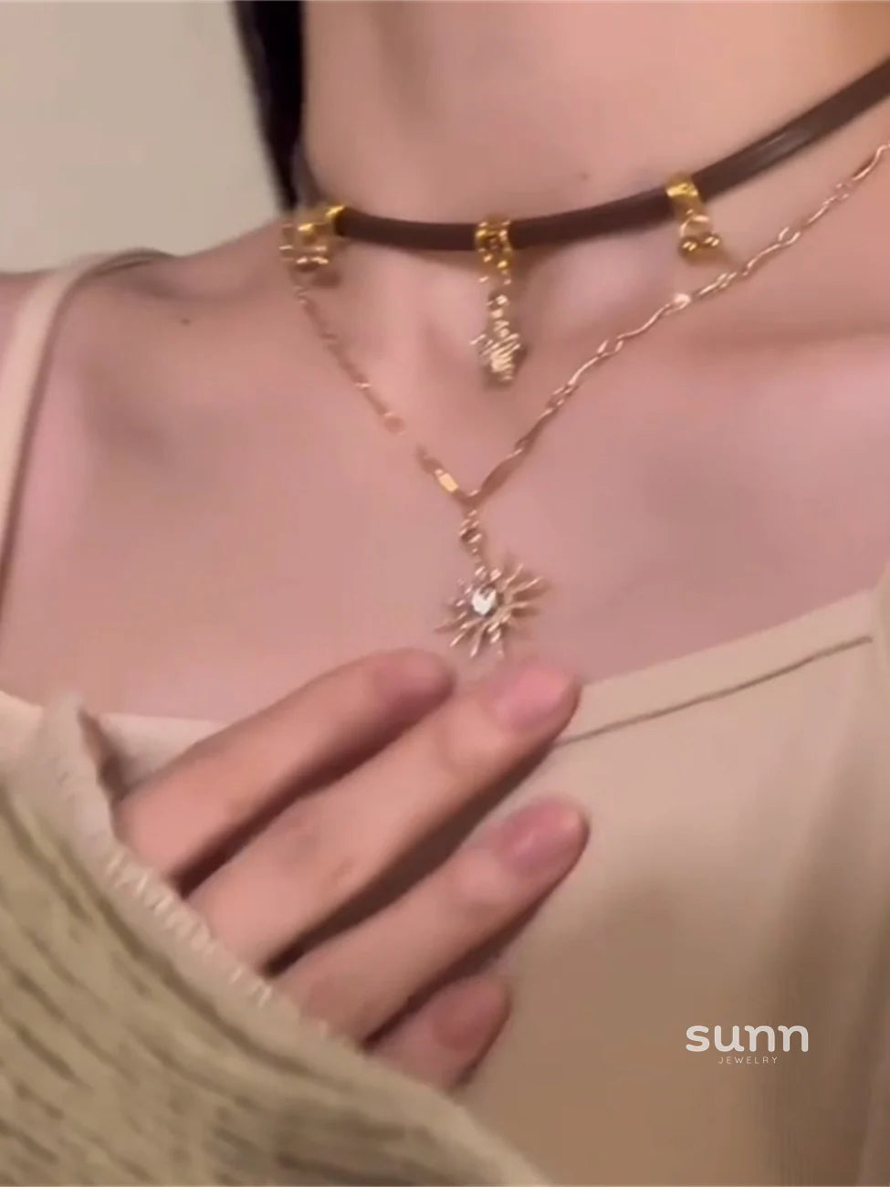 Nazareth Starburst Choker Necklace