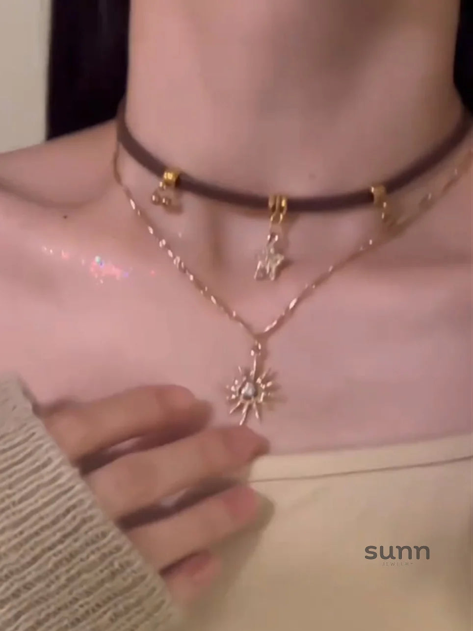 Nazareth Starburst Choker Necklace