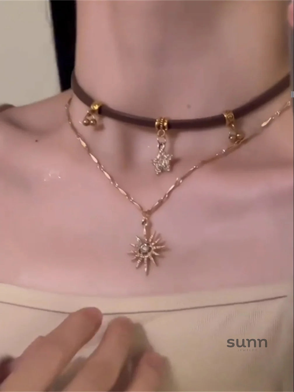 Nazareth Starburst Choker Necklace