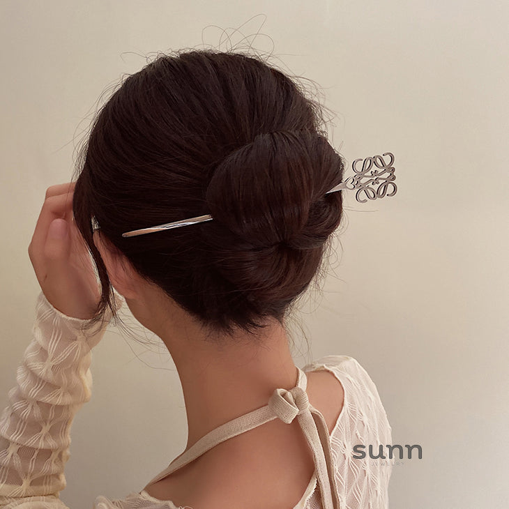 Nechama Sleek Metal Hairpin [IC2MNLEQ]