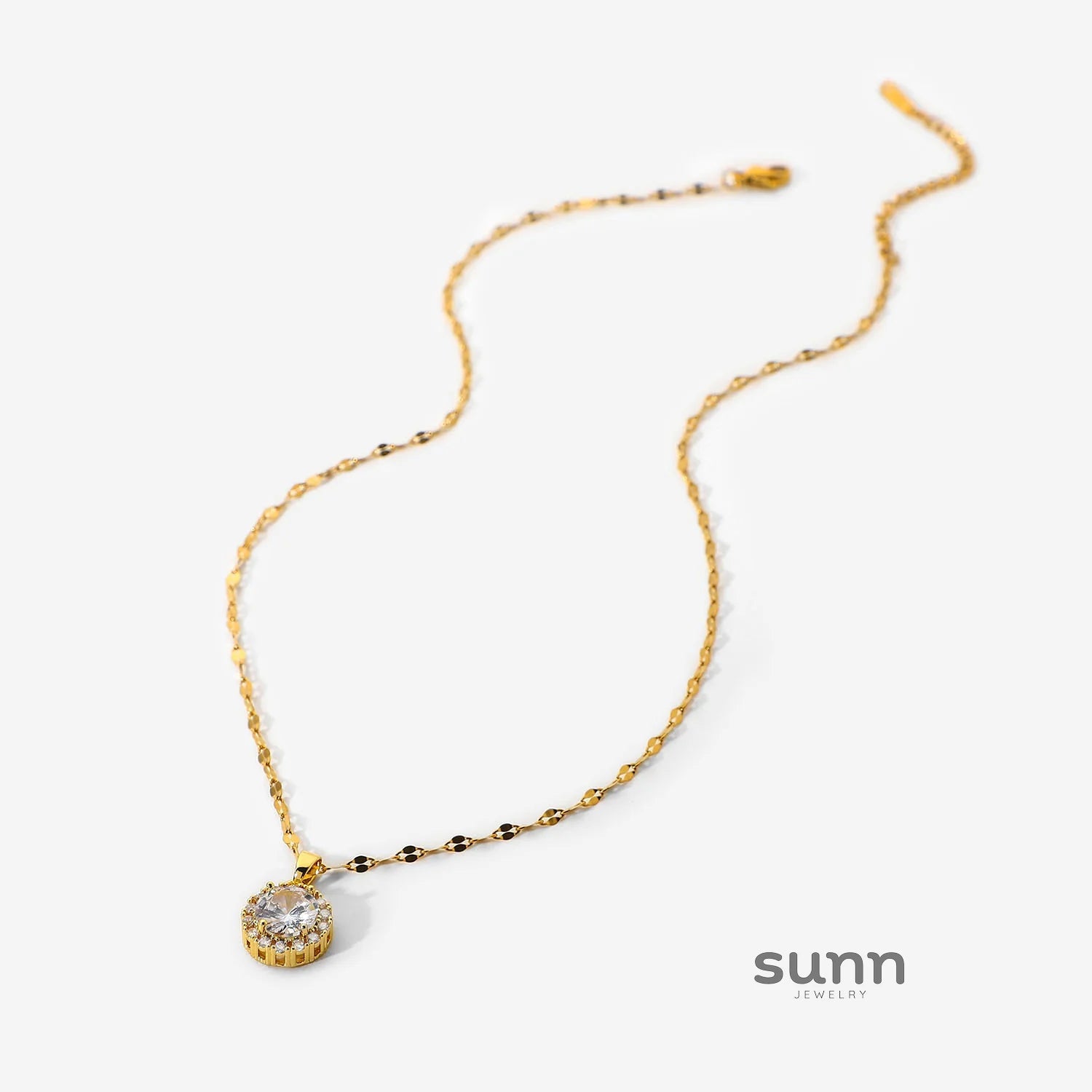 Neena Bezel Zircon Necklace
