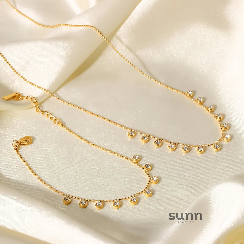 Neha Layered Rhinestone Necklace