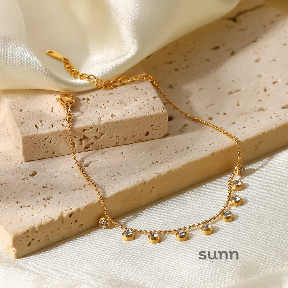 Neha Layered Rhinestone Necklace