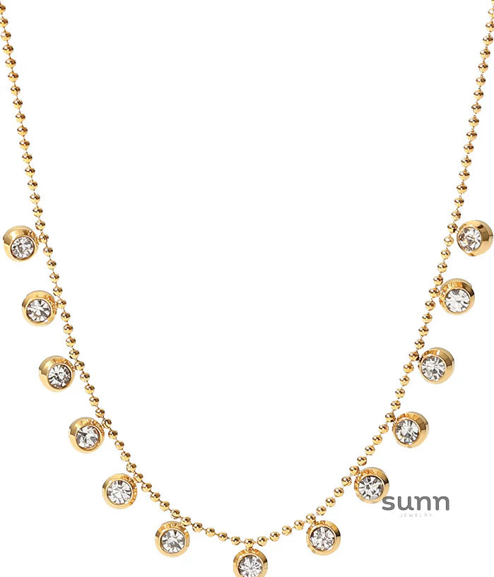 Neha Layered Rhinestone Necklace