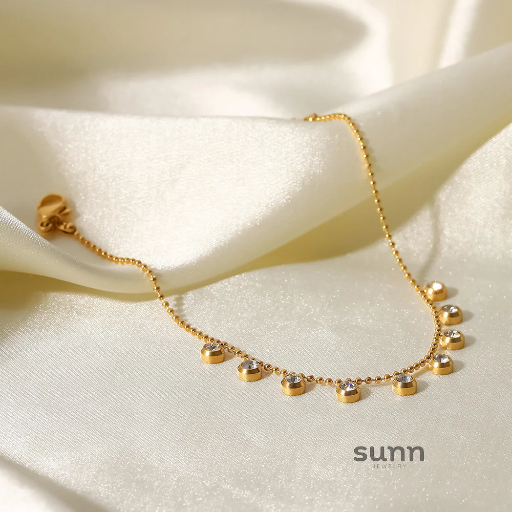 Neha Layered Rhinestone Necklace