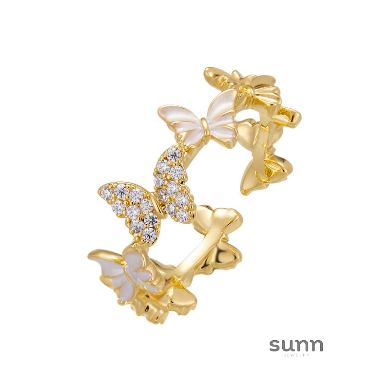 Nella Iridescent Butterfly Ring [FH0PG0DS]