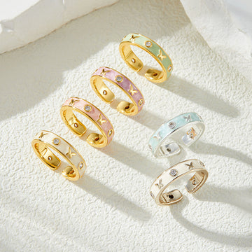 Neriah Enamel Butterfly Ring [4B85VKCT]