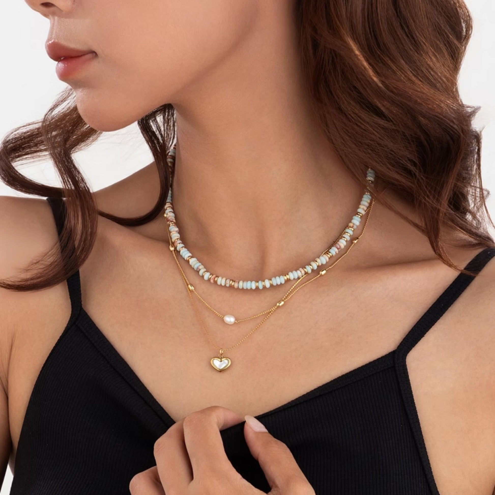 Nevayah Colorful Beaded Necklace [89K0QR18]