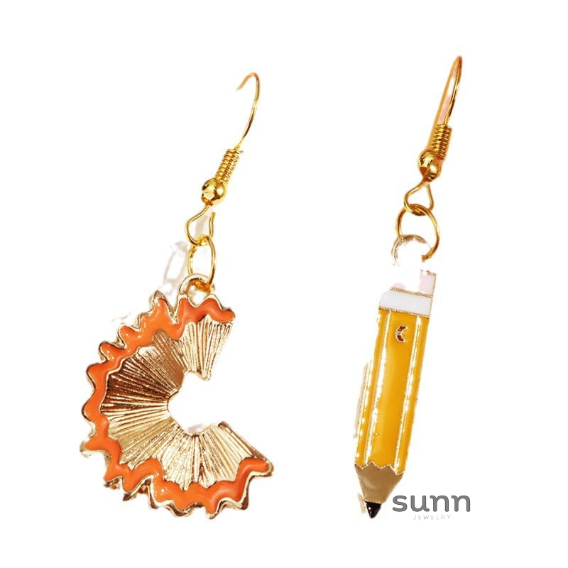 Neve Asymmetric Drop Earrings [U0J567LV]
