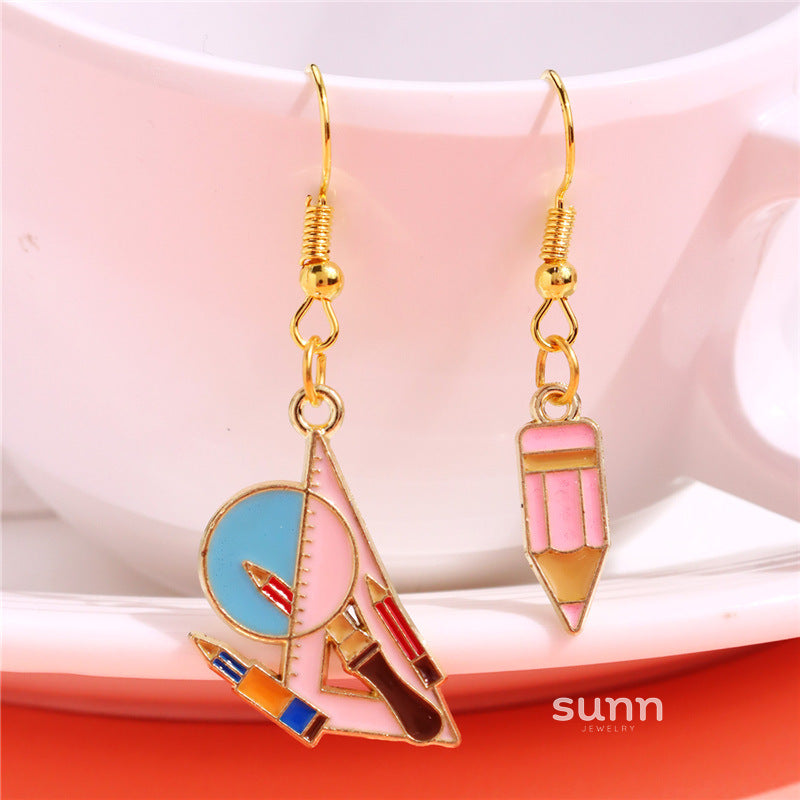 Neve Asymmetric Drop Earrings [RV7EUXPW]