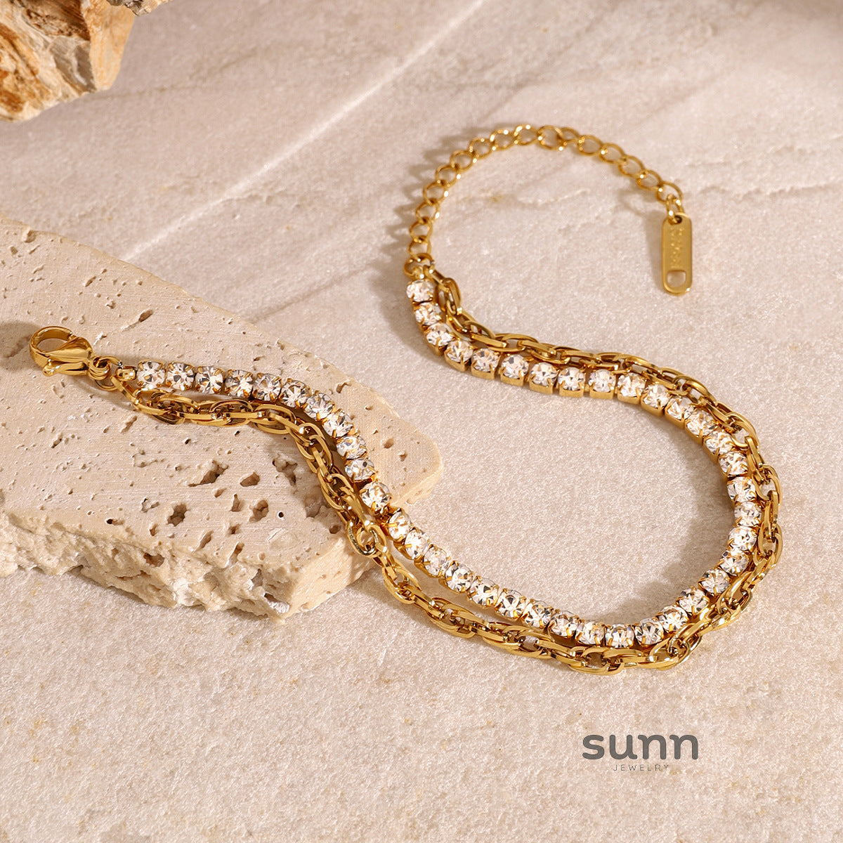 Neyla Layered Diamond Bracelet [DU8S12YZ]