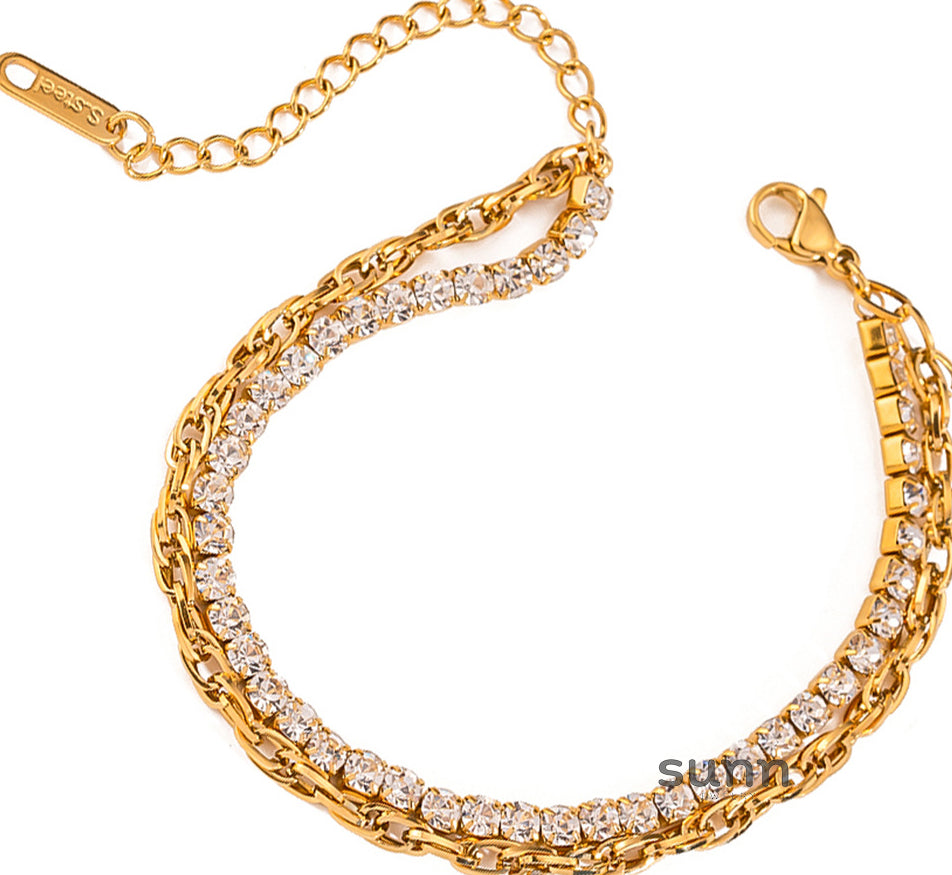 Neyla Layered Diamond Bracelet [3Q9CYRSF]