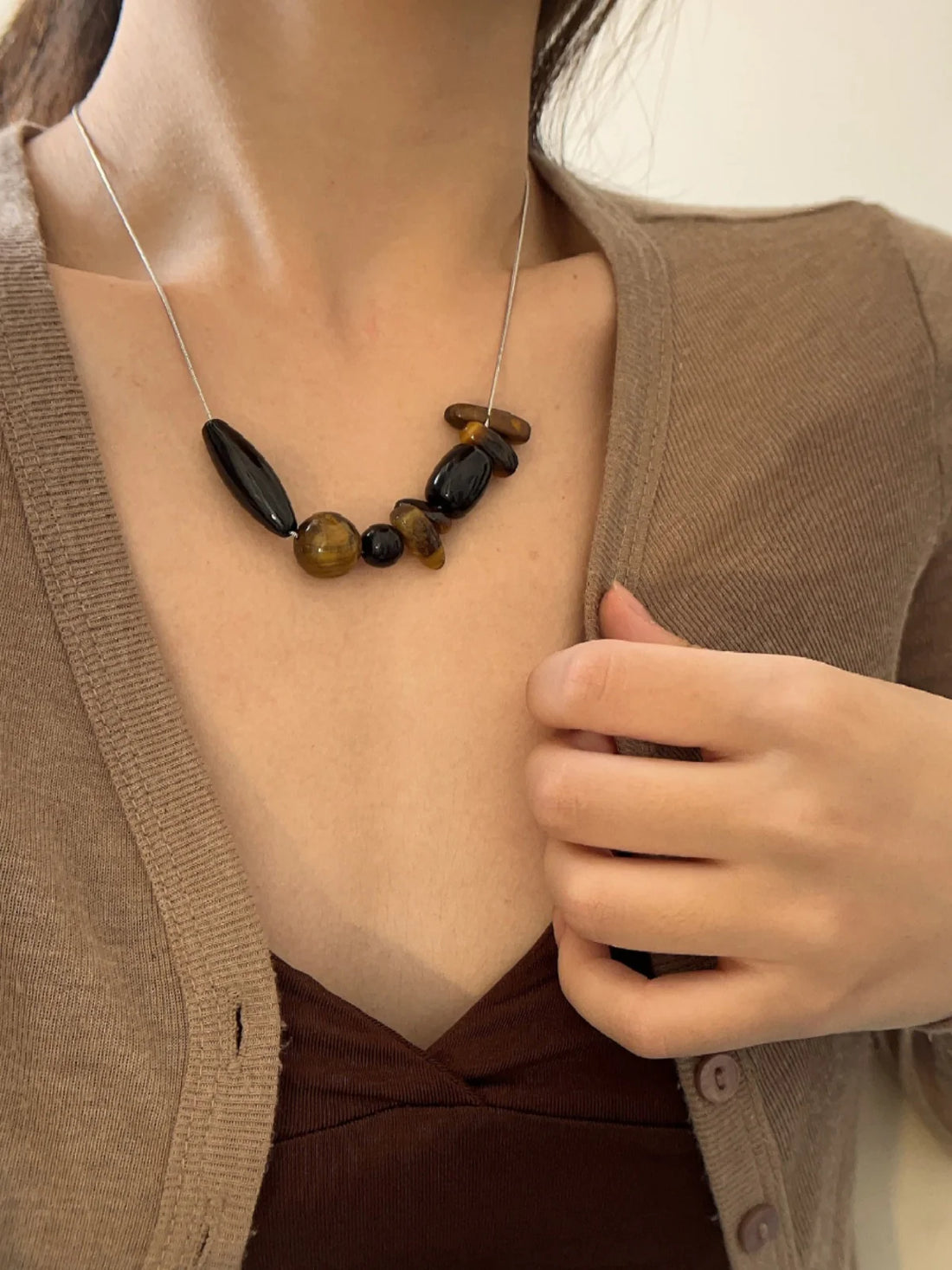 Neyla Vintage Tiger Eye Necklace