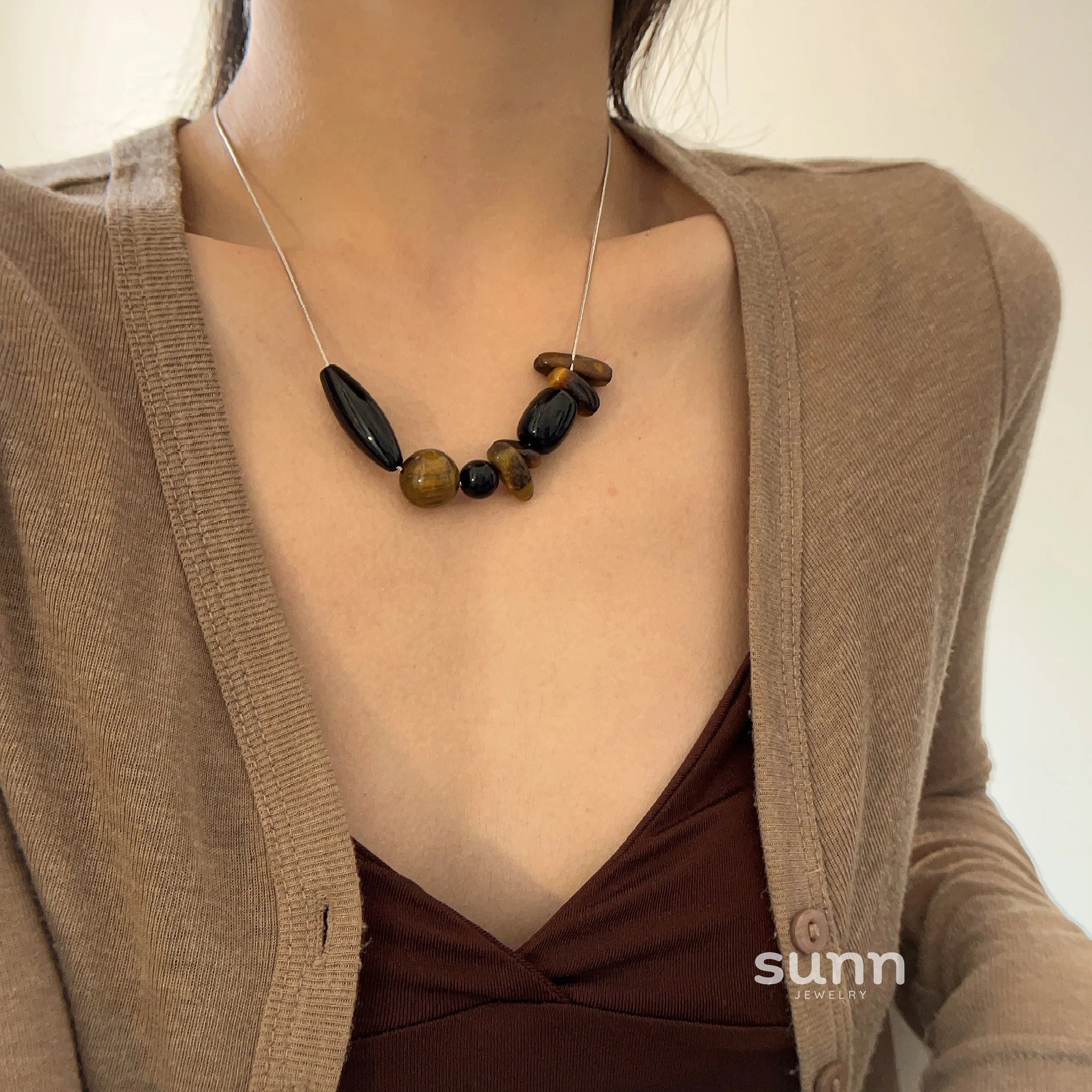 Neyla Vintage Tiger Eye Necklace