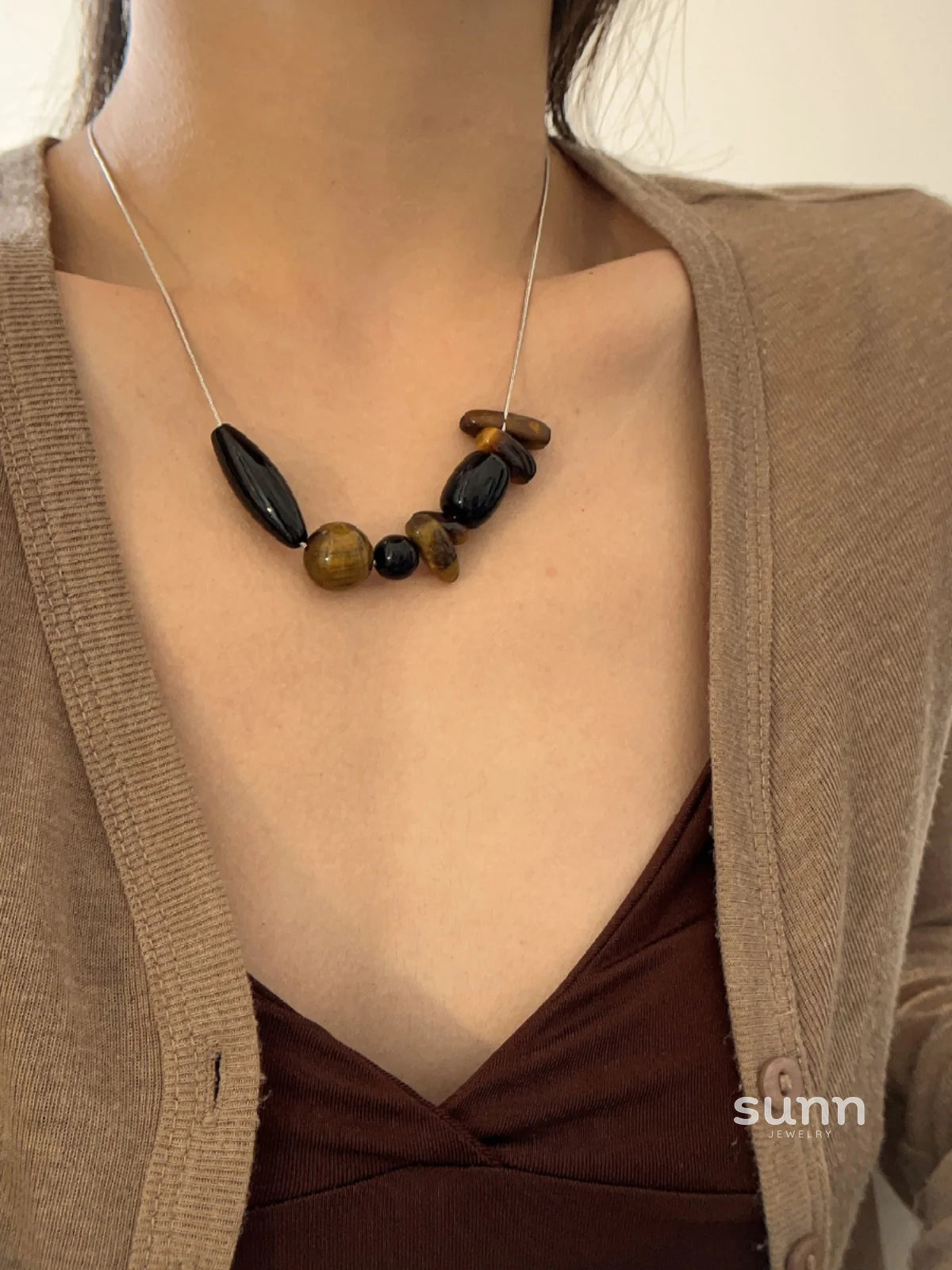 Neyla Vintage Tiger Eye Necklace