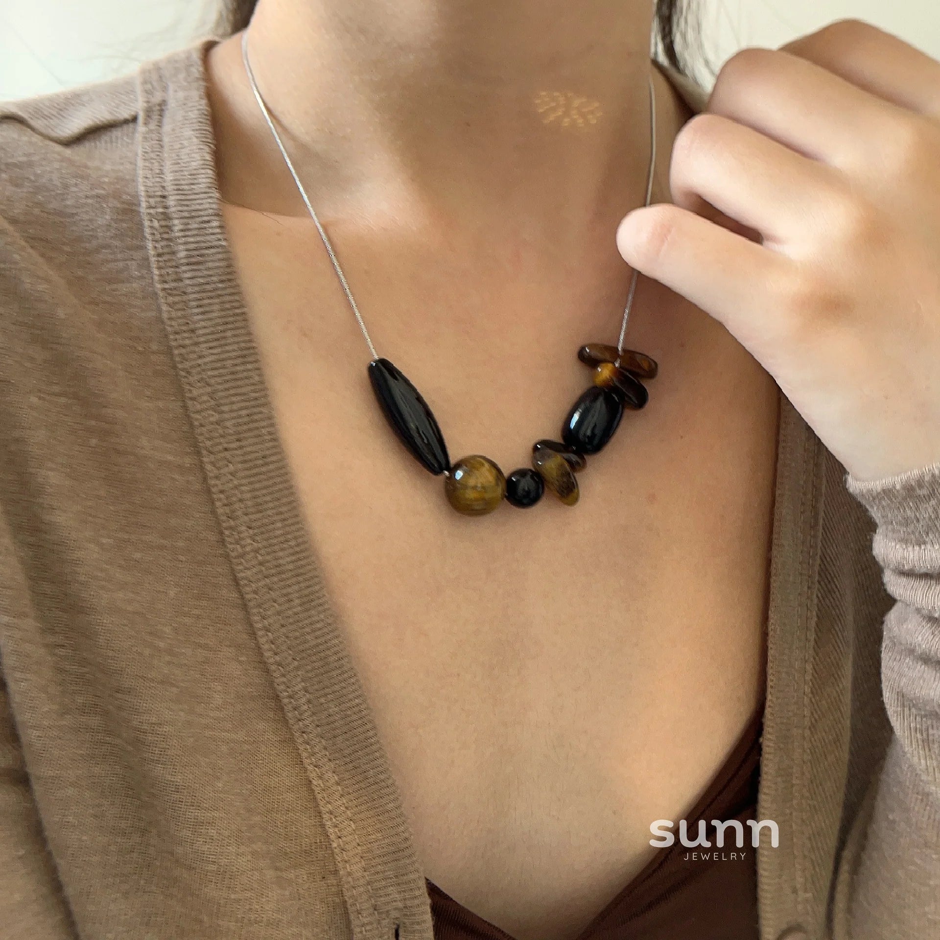 Neyla Vintage Tiger Eye Necklace