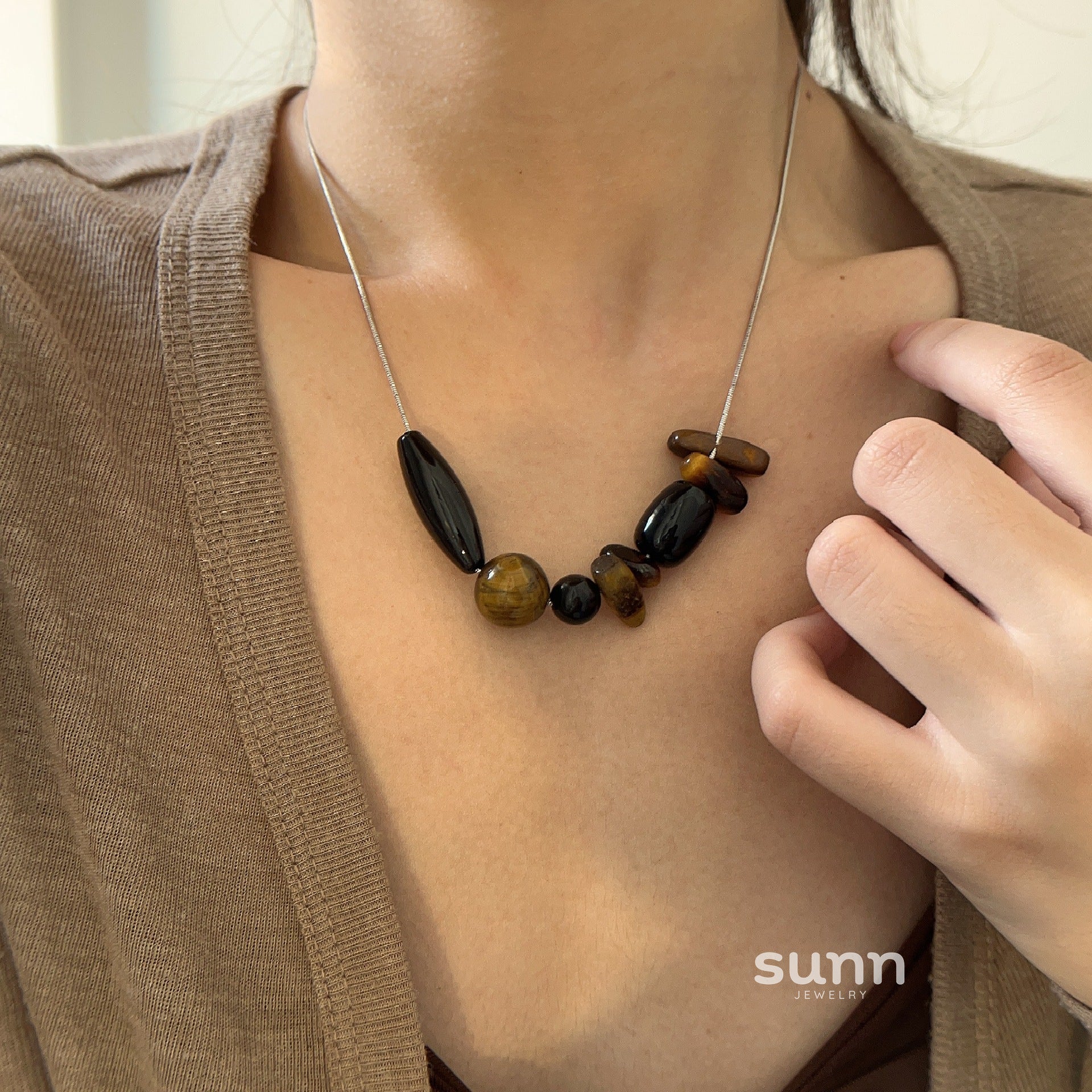 Neyla Vintage Tiger Eye Necklace